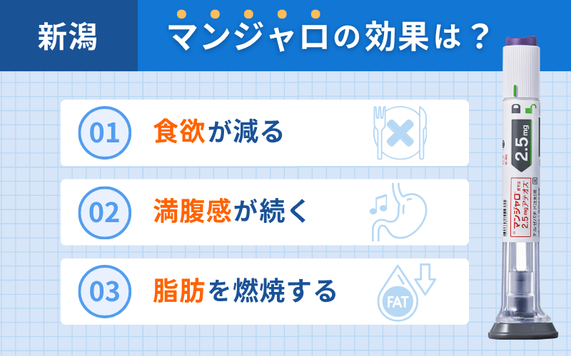 マンジャロ　効果　新潟