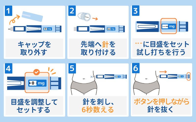 サクセンダ 手順